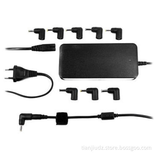 90W Ultra-thin Automatic Universal Laptop Charger with 5V/1A USB Port and 8 Automatic Tips